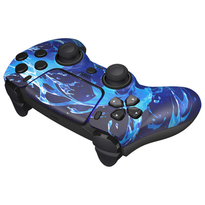 eXtremeRate PS5コントローラーBDM-010/020/030/040/050/060対応LUNA再設計交換対応用フロントシェル＆タッチパッド【アクアマジック】