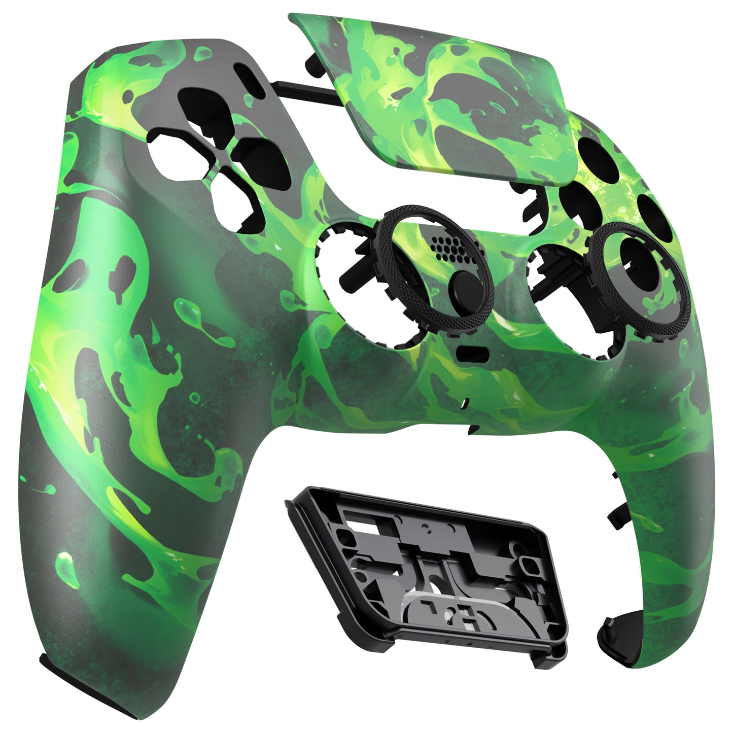 eXtremeRate PS5コントローラーBDM-010/020/030/040/050/060対応LUNA再設計交換対応用フロントシェル＆タッチパッド【コロージョンマジック】