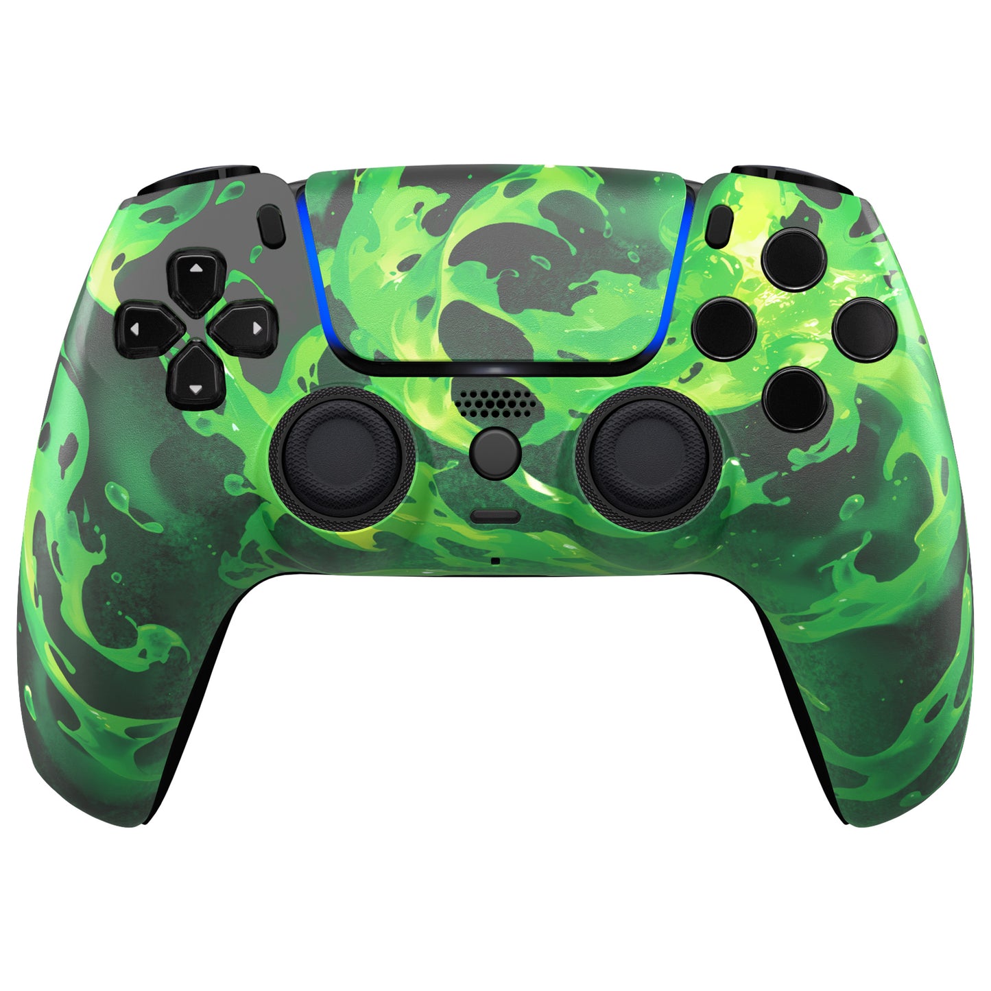 eXtremeRate PS5コントローラーBDM-010/020/030/040/050/060対応LUNA再設計交換対応用フロントシェル＆タッチパッド【コロージョンマジック】