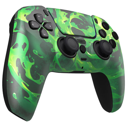 eXtremeRate PS5コントローラーBDM-010/020/030/040/050/060対応LUNA再設計交換対応用フロントシェル＆タッチパッド【コロージョンマジック】