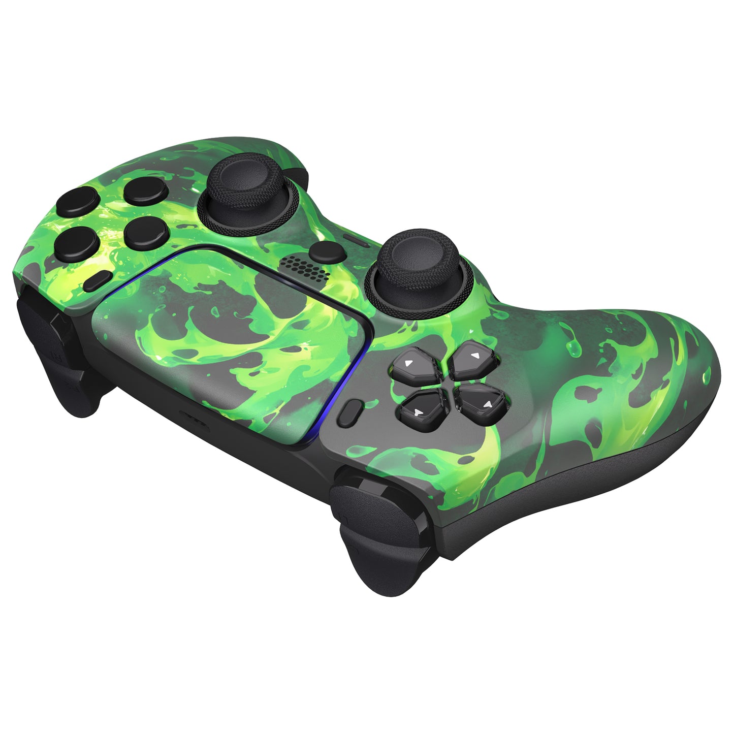 eXtremeRate PS5コントローラーBDM-010/020/030/040/050/060対応LUNA再設計交換対応用フロントシェル＆タッチパッド【コロージョンマジック】