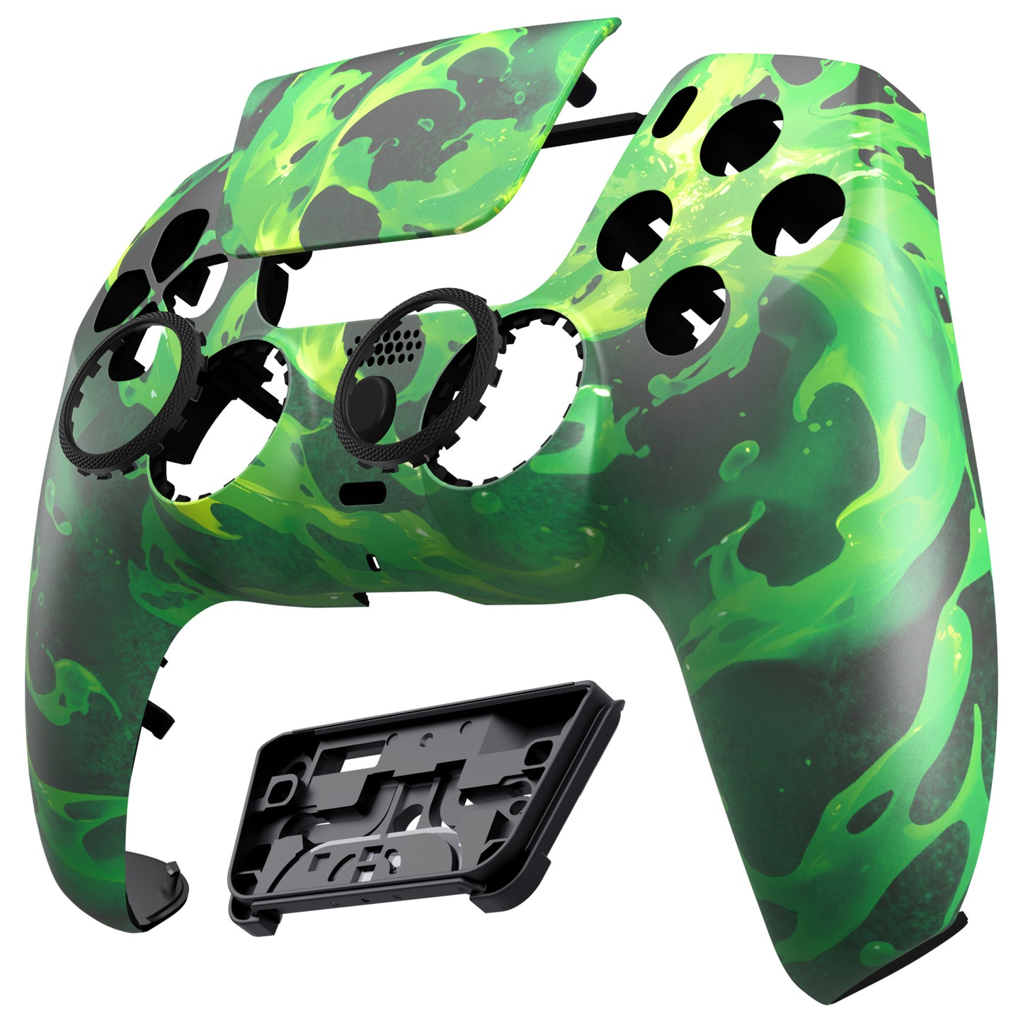 eXtremeRate PS5コントローラーBDM-010/020/030/040/050/060対応LUNA再設計交換対応用フロントシェル＆タッチパッド【コロージョンマジック】