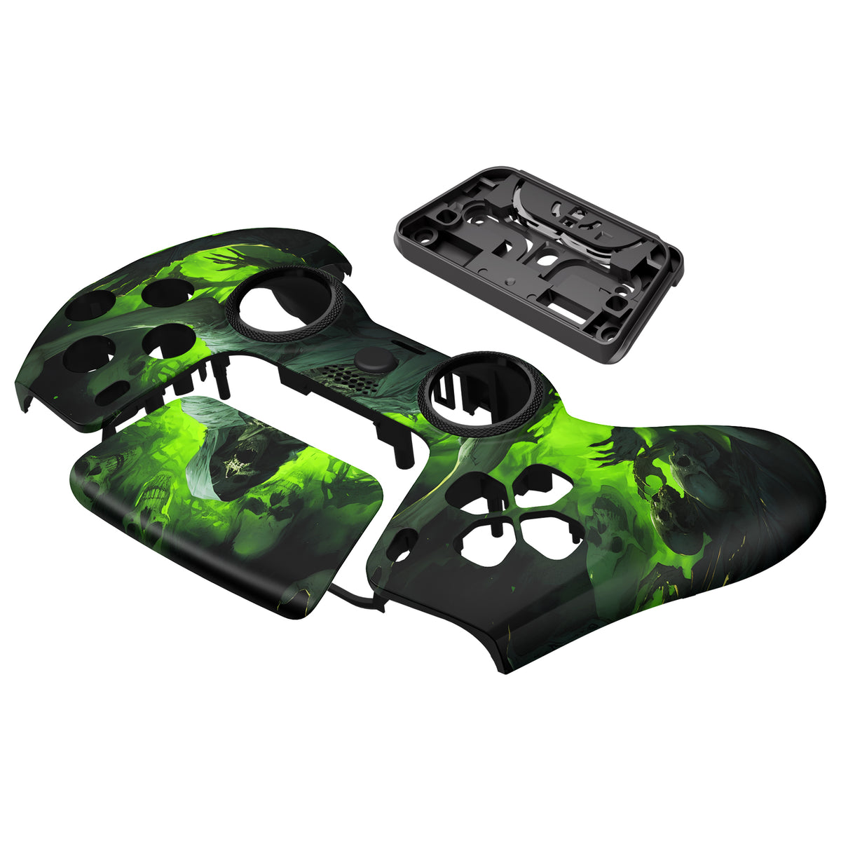 eXtremeRate PS5コントローラーBDM-010/020/030/040/050/060対応LUNA再設計交換対応用フロントシェル＆タッチパッド【悪霊カーニバル】
