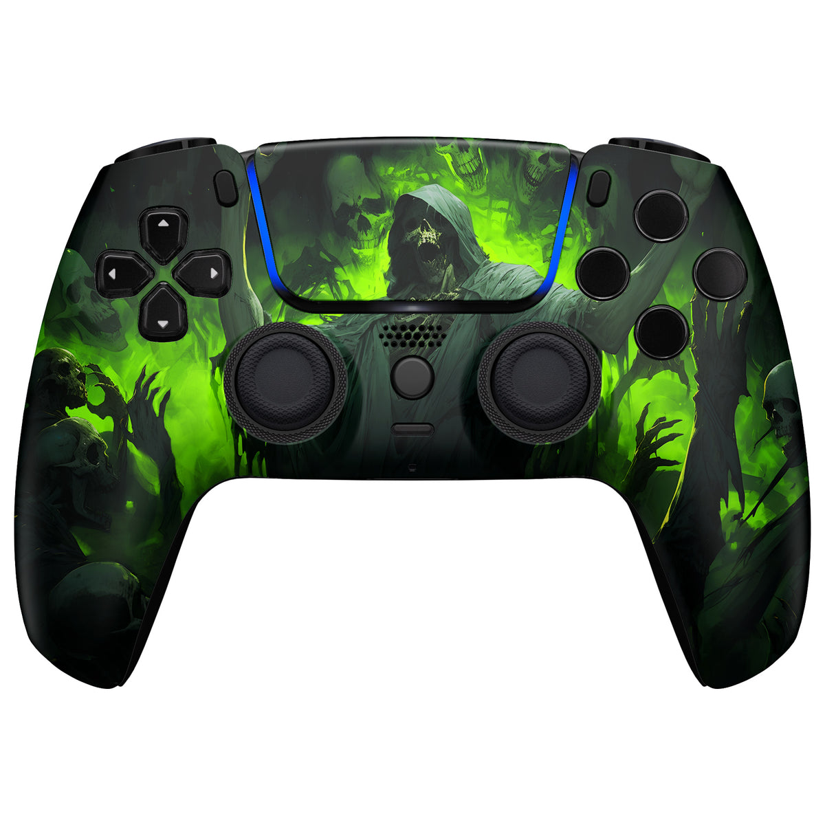 eXtremeRate PS5コントローラーBDM-010/020/030/040/050/060対応LUNA再設計交換対応用フロントシェル＆タッチパッド【悪霊カーニバル】