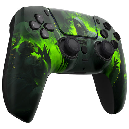 eXtremeRate PS5コントローラーBDM-010/020/030/040/050/060対応LUNA再設計交換対応用フロントシェル＆タッチパッド【悪霊カーニバル】