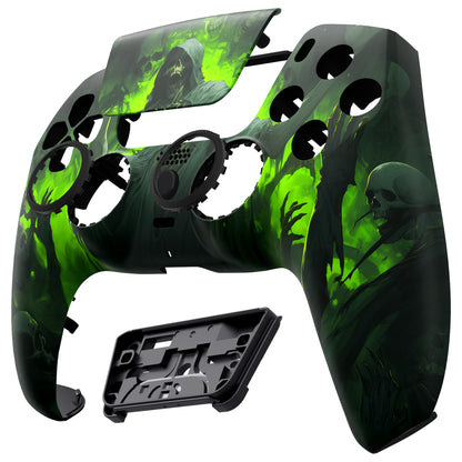 eXtremeRate PS5コントローラーBDM-010/020/030/040/050/060対応LUNA再設計交換対応用フロントシェル＆タッチパッド【悪霊カーニバル】