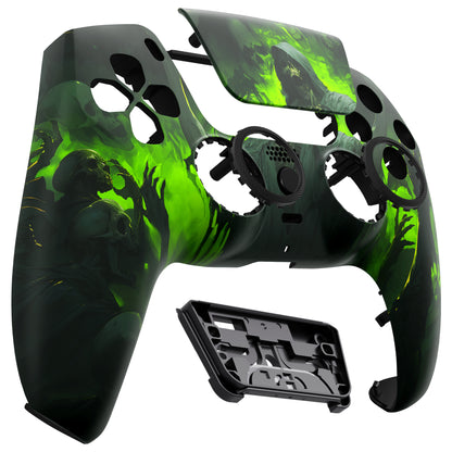 eXtremeRate PS5コントローラーBDM-010/020/030/040/050/060対応LUNA再設計交換対応用フロントシェル＆タッチパッド【悪霊カーニバル】