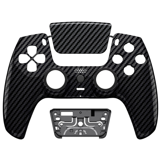 eXtremeRate PS5コントローラーBDM-010/020/030/040/050/060対応LUNA再設計交換対応用フロントシェル＆タッチパッド【グラファイトカーボンファイバー】