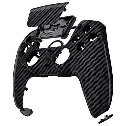 eXtremeRate PS5コントローラーBDM-010/020/030/040/050/060対応LUNA再設計交換対応用フロントシェル＆タッチパッド【グラファイトカーボンファイバー】