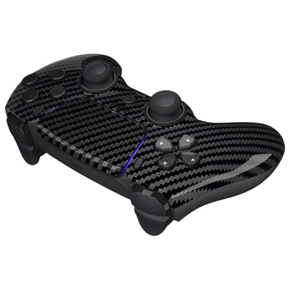 eXtremeRate PS5コントローラーBDM-010/020/030/040/050/060対応LUNA再設計交換対応用フロントシェル＆タッチパッド【グラファイトカーボンファイバー】