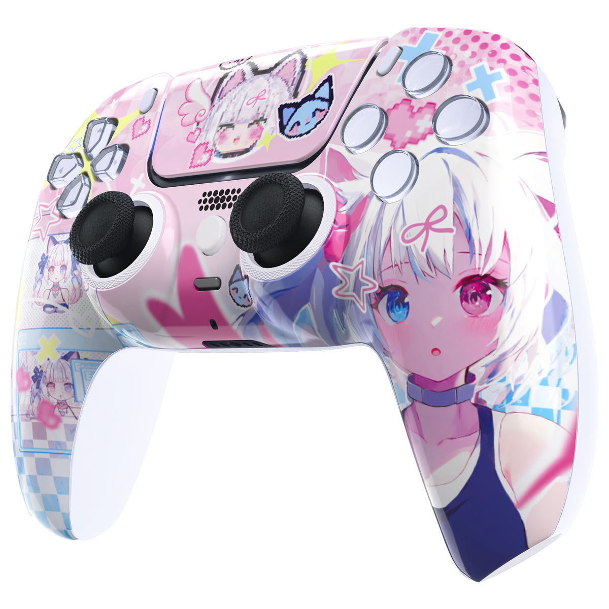 eXtremeRate LUNA Redesigned Replacement Front Shell & Touchpad for PS5 Controller BDM-010/020/030/040/050 [Miu]