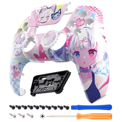 eXtremeRate LUNA Redesigned Replacement Front Shell & Touchpad for PS5 Controller BDM-010/020/030/040/050 [Miu]