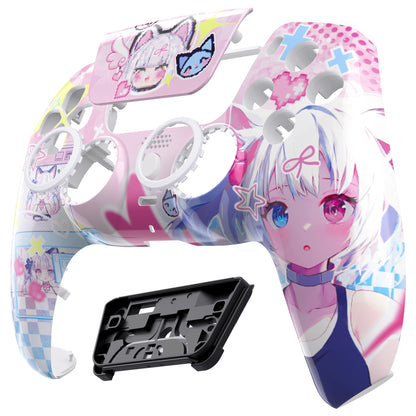 eXtremeRate PS5コントローラーBDM-010/020/030/040/050対応LUNA再設計交換対応用フロントシェル＆タッチパッド【ミウ】