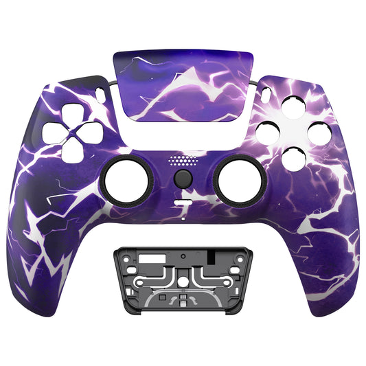 eXtremeRate PS5コントローラーBDM-010/020/030/040/050/060対応LUNA再設計交換対応用フロントシェル＆タッチパッド【サンダーマジック】