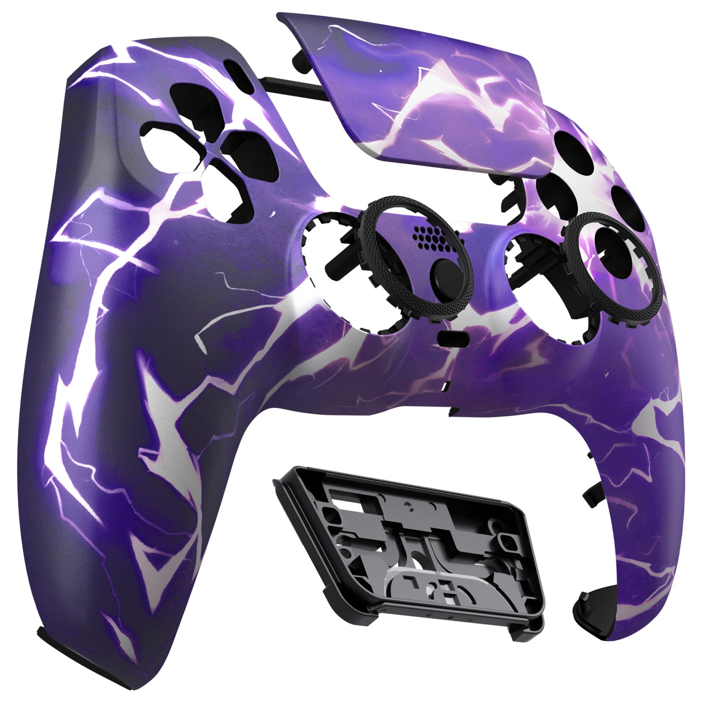 eXtremeRate PS5コントローラーBDM-010/020/030/040/050/060対応LUNA再設計交換対応用フロントシェル＆タッチパッド【サンダーマジック】