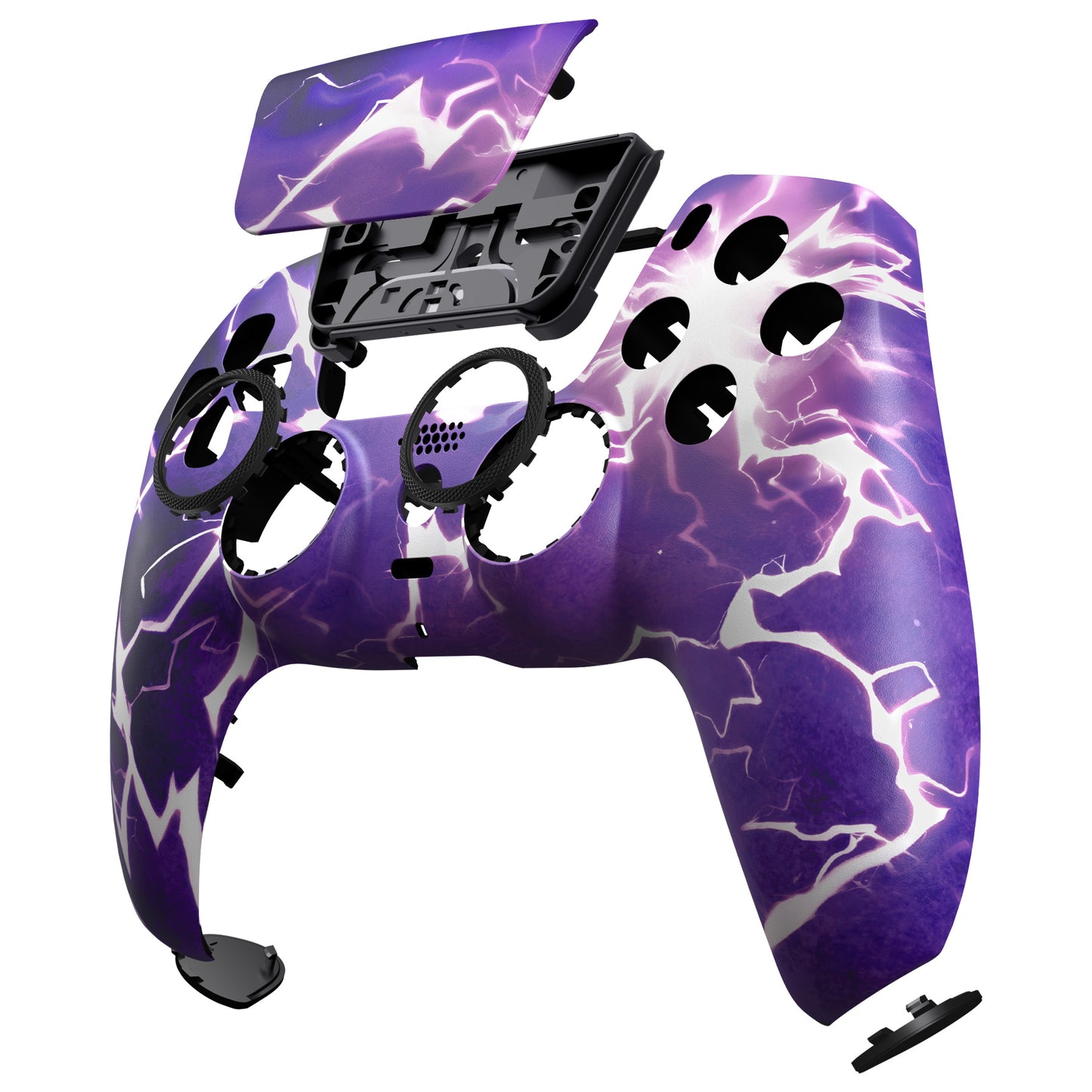 eXtremeRate PS5コントローラーBDM-010/020/030/040/050/060対応LUNA再設計交換対応用フロントシェル＆タッチパッド【サンダーマジック】