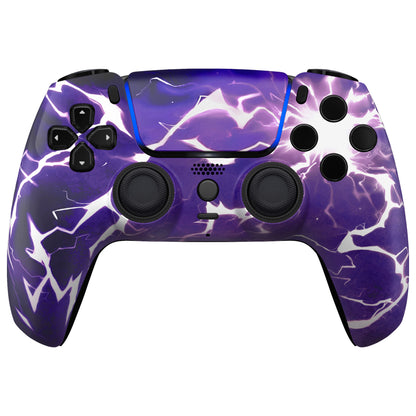 eXtremeRate PS5コントローラーBDM-010/020/030/040/050/060対応LUNA再設計交換対応用フロントシェル＆タッチパッド【サンダーマジック】