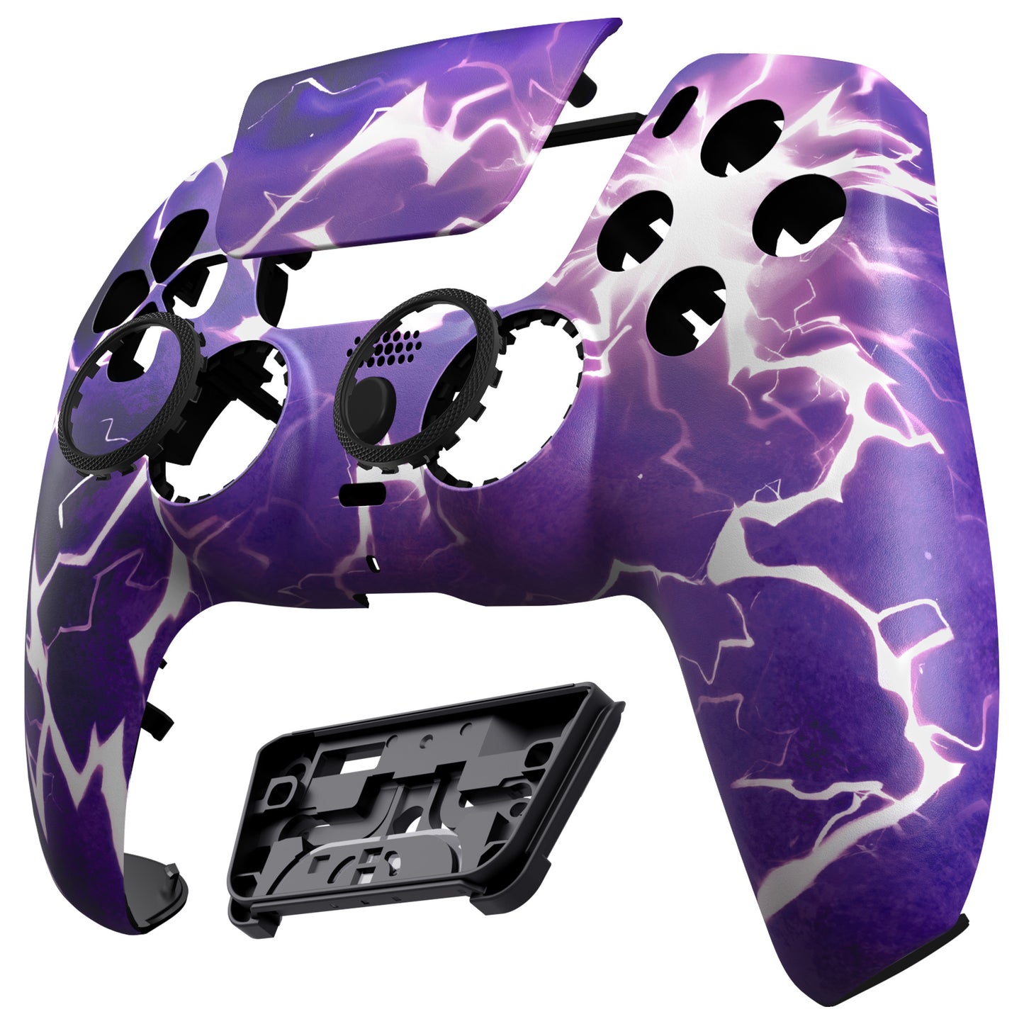 eXtremeRate PS5コントローラーBDM-010/020/030/040/050/060対応LUNA再設計交換対応用フロントシェル＆タッチパッド【サンダーマジック】