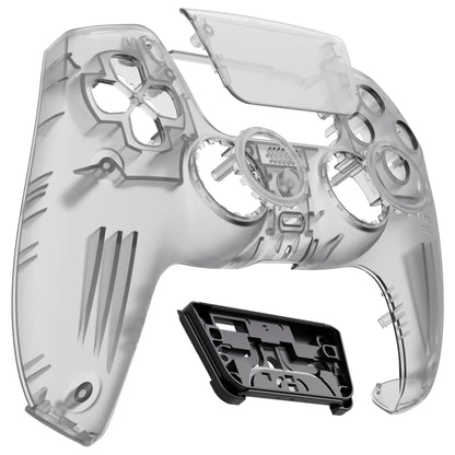 eXtremeRate PS5コントローラーBDM-010/020/030/040/050/060対応LUNA再設計交換対応用フロントシェル＆タッチパッド【クリアブラック】