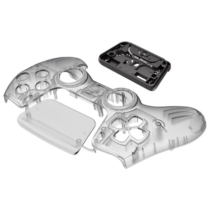 eXtremeRate PS5コントローラーBDM-010/020/030/040/050/060対応LUNA再設計交換対応用フロントシェル＆タッチパッド【クリアブラック】