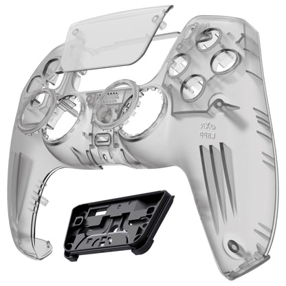 eXtremeRate PS5コントローラーBDM-010/020/030/040/050/060対応LUNA再設計交換対応用フロントシェル＆タッチパッド【クリアブラック】