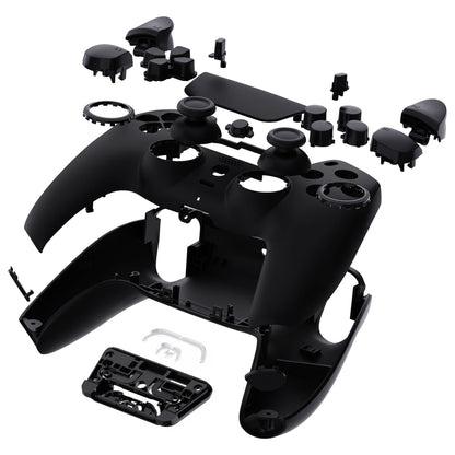 eXtremeRate LUNA Redesigned Replacement Full Set Shells with Buttons Compatible with PS5 Controller BDM-030/040 - Black eXtremeRate