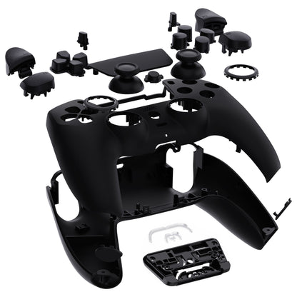 eXtremeRate LUNA Redesigned Replacement Full Set Shells with Buttons Compatible with PS5 Controller BDM-030/040 - Black eXtremeRate