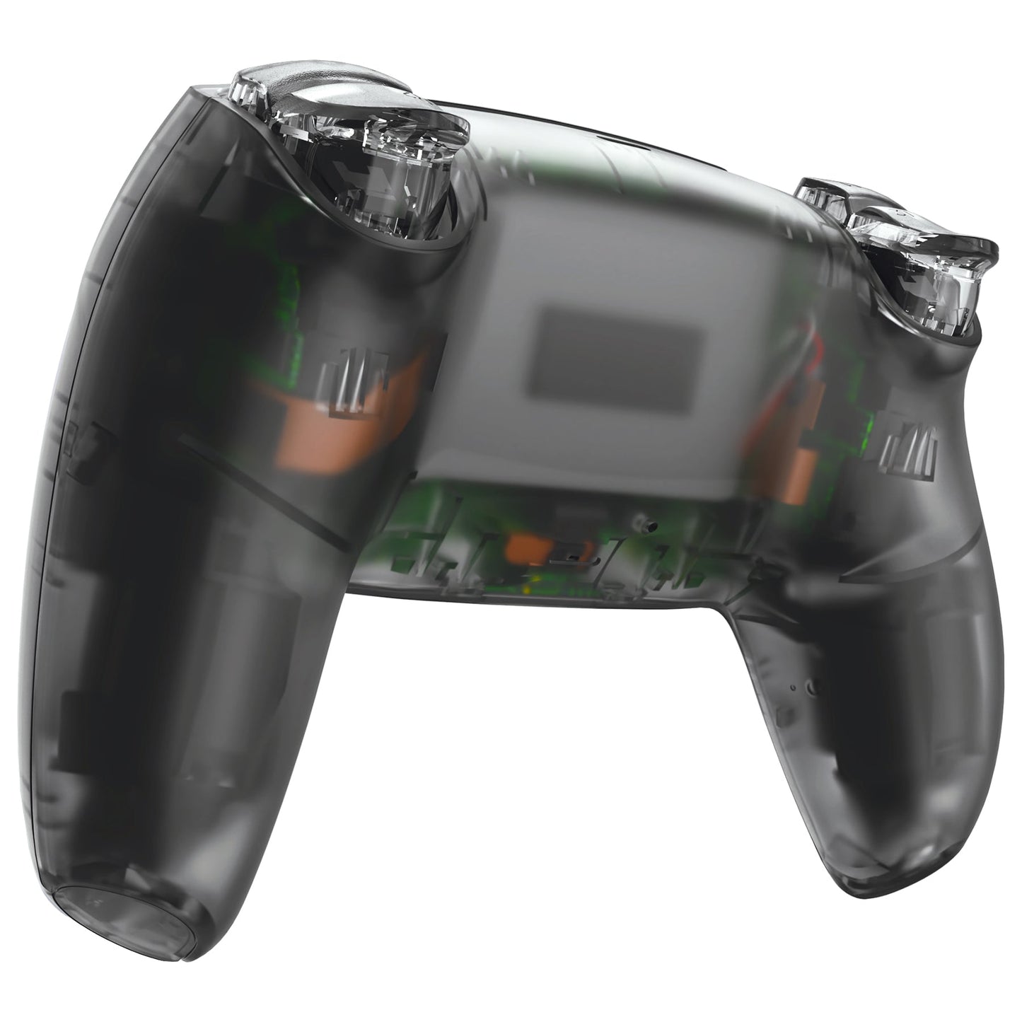 eXtremeRate LUNA Redesigned Replacement Full Set Shells with Buttons Compatible with PS5 Controller BDM-030/040 - Clear Black eXtremeRate