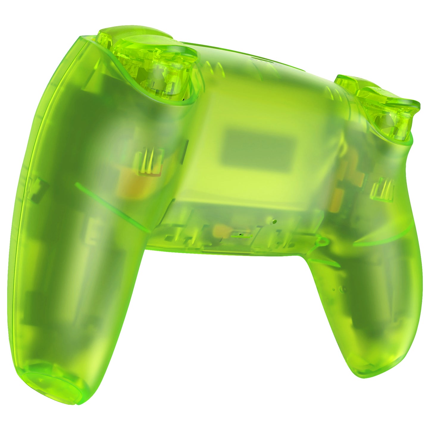 eXtremeRate PS5コントローラーBDM-030/040/050対応LUNA再設計交換対応用フルセットシェル＆ボタン【クリアライムグリーン】
