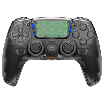 eXtremeRate LUNA Redesigned Replacement Full Shell & Button Set for PS5 Controller BDM-030/040/050 (Black)