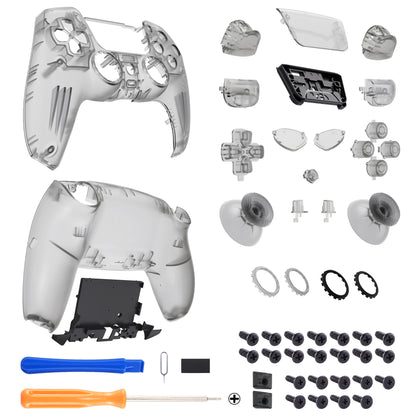 eXtremeRate LUNA Redesigned Replacement Full Shell & Button Set for PS5 Controller BDM-030/040/050 (Black)