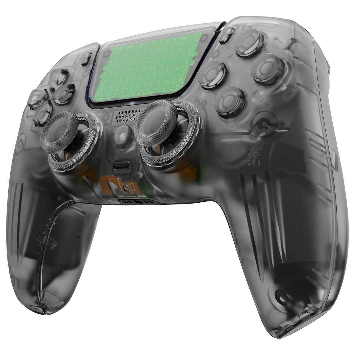 eXtremeRate LUNA Redesigned Replacement Full Shell & Button Set for PS5 Controller BDM-030/040/050 (Black)