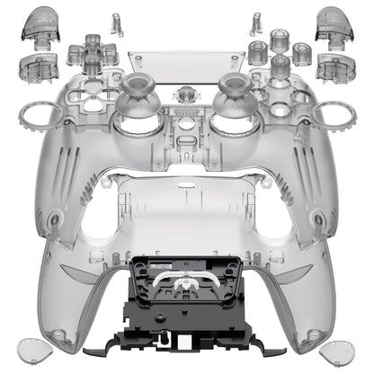 eXtremeRate LUNA Redesigned Replacement Full Shell & Button Set for PS5 Controller BDM-030/040/050 (Black)