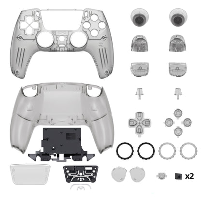 eXtremeRate LUNA Redesigned Replacement Full Shell & Button Set for PS5 Controller BDM-030/040/050 (Black)