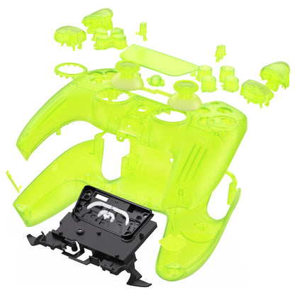 eXtremeRate LUNA Redesigned Replacement Full Shell & Button Set for PS5 Controller BDM-030/040/050 (Black)