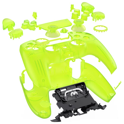 eXtremeRate LUNA Redesigned Replacement Full Shell & Button Set for PS5 Controller BDM-030/040/050 (Black)