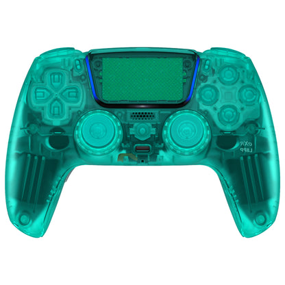 eXtremeRate PS5コントローラーBDM-030/040/050/060対応LUNA再設計交換対応用フルセットシェル＆ボタン【エメラルドグリーン】