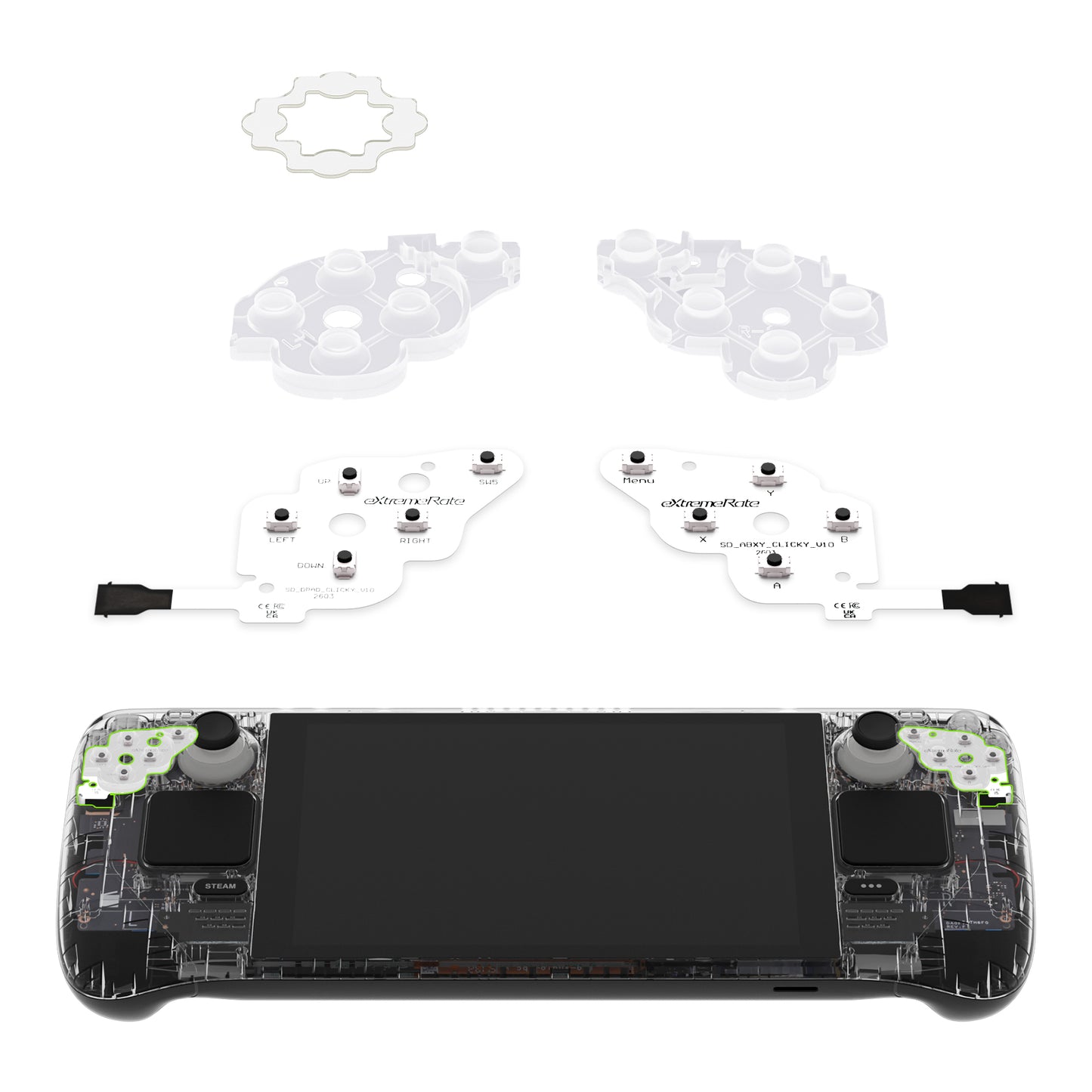 eXtremeRate Steam Deck LCD Face Click Kit