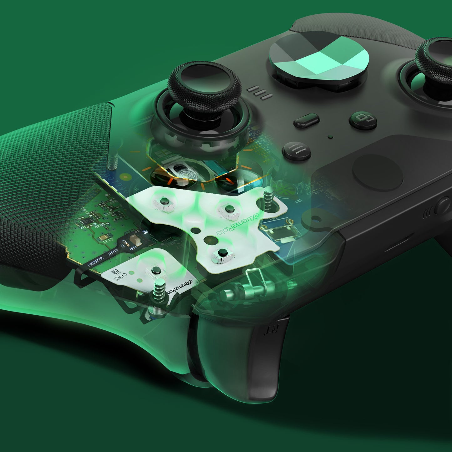 eXtremeRate Whole Clicky Kit for Xbox Elite Series 2 & Elite 2 Core Controller (Model 1797), featuring ergonomic tactile switches for shoulder and ABXY buttons, LT, RT, ABXY, and mouse clicks.