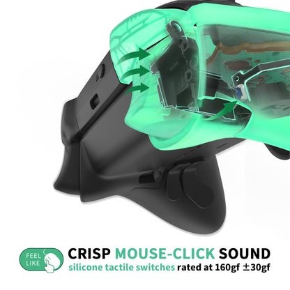 eXtremeRate Whole Clicky Kit for Xbox Elite Series 2 & Elite 2 Core Controller (Model 1797), featuring ergonomic tactile switches for shoulder and ABXY buttons, LT, RT, ABXY, and mouse clicks.