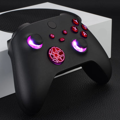 eXtremeRate Xbox Series X&Sコントローラー用マルチカラー発光ボタンDTF V2 LEDキット【スカーレットレッド】