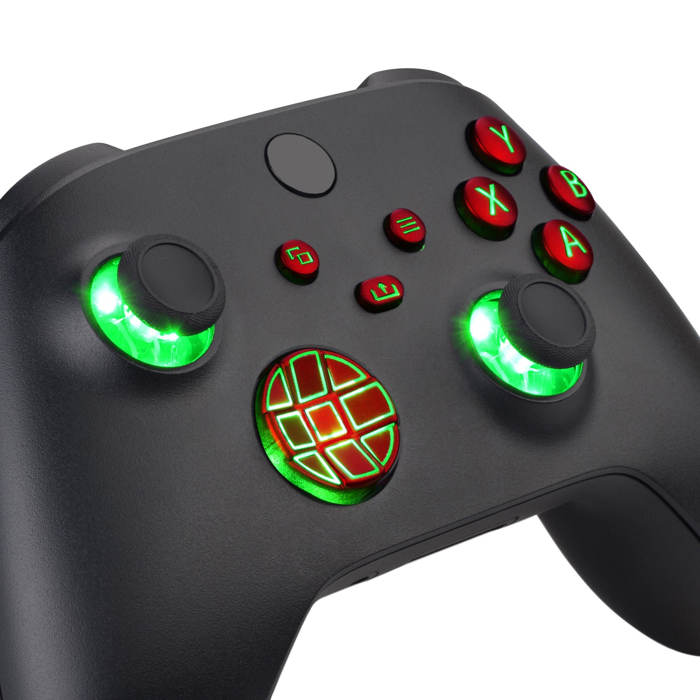eXtremeRate Xbox Series X&Sコントローラー用マルチカラー発光ボタンDTF V2 LEDキット【スカーレットレッド】