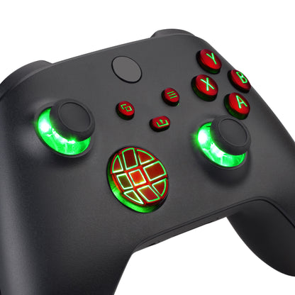 eXtremeRate Xbox Series X&Sコントローラー用マルチカラー発光ボタンDTF V2 LEDキット【スカーレットレッド】