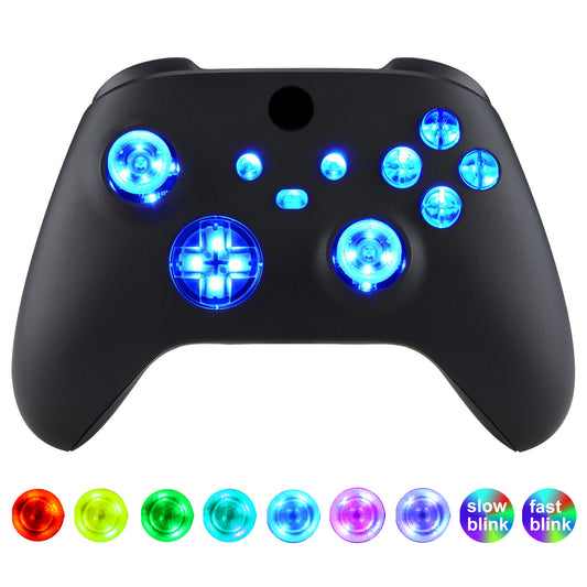 eXtremeRate Xbox Series X&Sコントローラー用マルチカラー発光ボタンDTF V2 LEDキット【クリア】