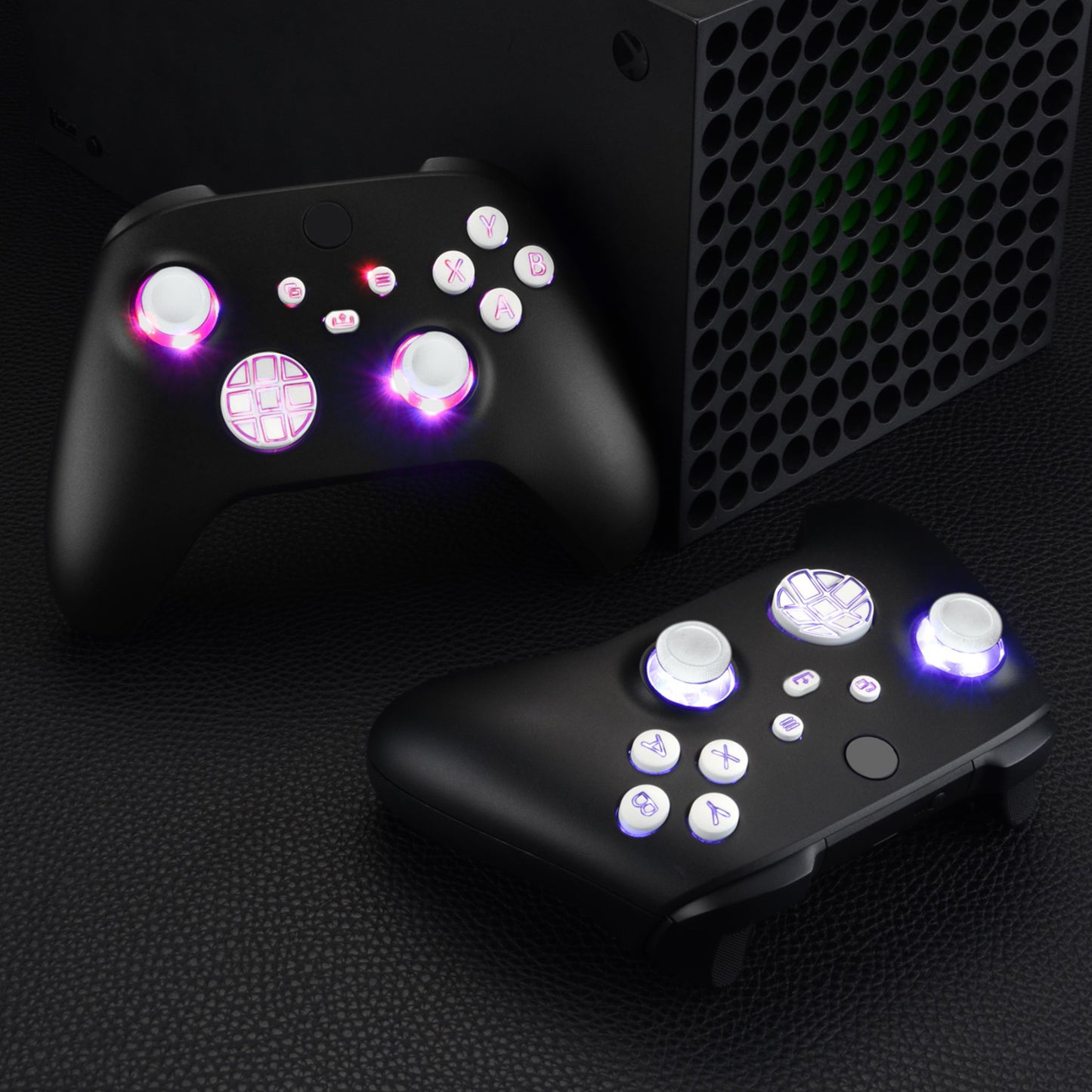 eXtremeRate Xbox Series X&Sコントローラー用マルチカラー発光ボタンDTF V2 LEDキット【ホワイト】