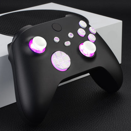 eXtremeRate Xbox Series X&Sコントローラー用マルチカラー発光ボタンDTF V2 LEDキット【ホワイト】