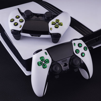 eXtremeRate PS5 edgeコントローラー対応用マルチカラー発光ボタンD&F LEDキット【ブラック】