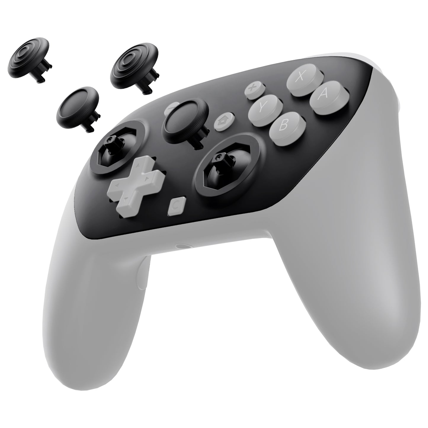 eXtremeRate Nintendo Switch 2 Proコントローラー対応 オクタゴナルゲートスティック対応デザイン フェイスプレートシェル【ブラック】