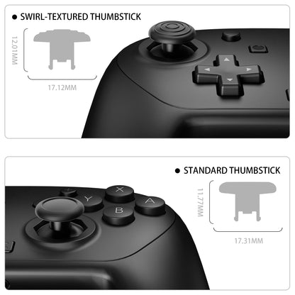 eXtremeRate Nintendo Switch 2 Proコントローラー対応 オクタゴナルゲートスティック対応デザイン フェイスプレートシェル【ブラック】