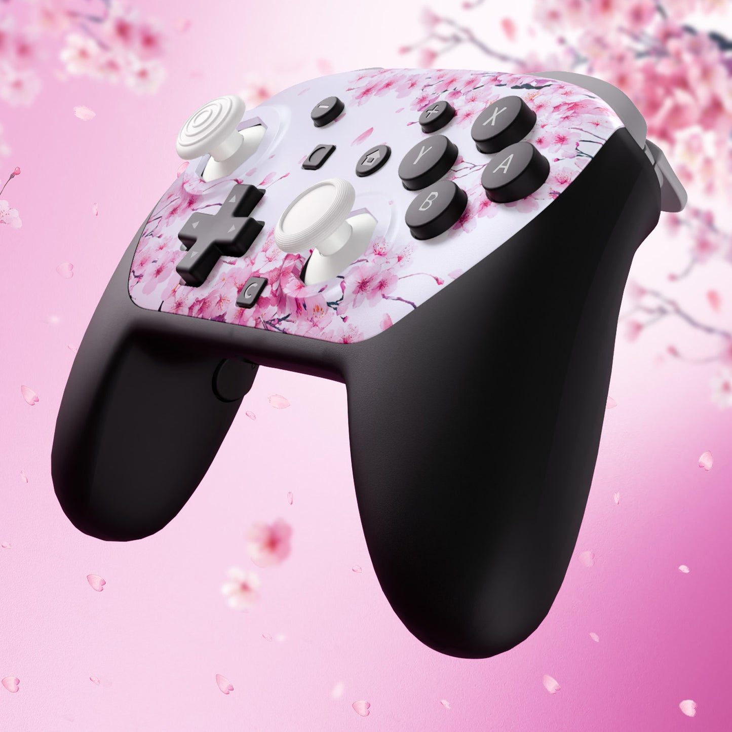 eXtremeRate Nintendo Switch 2 Proコントローラー対応 オクタゴナルゲートスティック対応デザイン フェイスプレートシェル【桜のささやき】